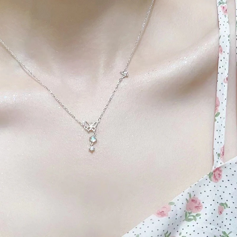 Модное ожерелье-бабочка темпераментное элегантное ожерелье для женщин и девочек