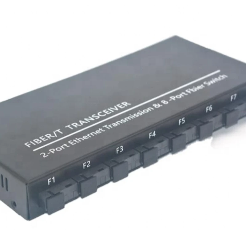 

Gigabit 10/100/1000M 8F+2 LAN Optical Fiber Ethernet Switch Media Converter