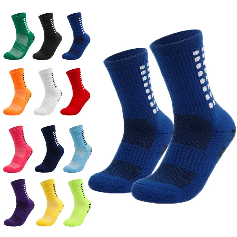 

Повседневные футбольные спортивные носки с захватом утолщенные дышащие Нескользящие футбольные носки для мужчин и женщин уличные носки для бега велоспорта баскетбола