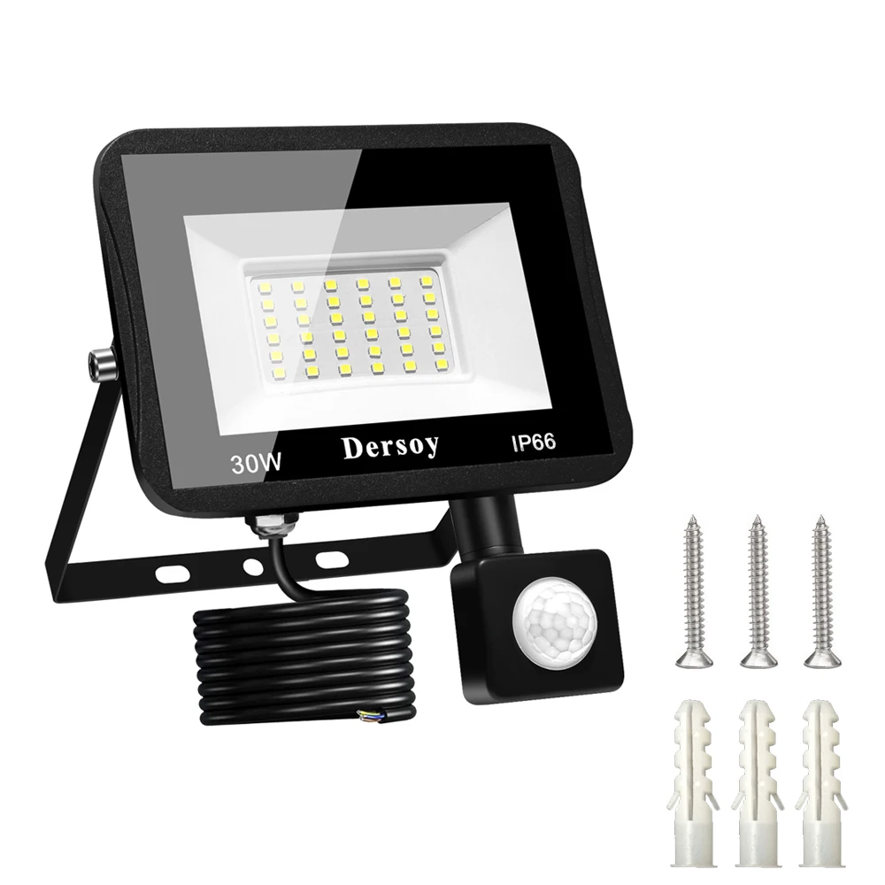 

Outdoor Floodlights Motion Sensor LED Floodlights 30W 50W 100W IP66 Waterproof Auto ON/Off Outdoor Security Lamp Garden Lights