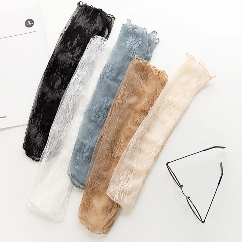 

Women Black Lace Stockings Hollow Transparent Lace Socks Japanese Fleece Socks Quilt Color Princess Socks