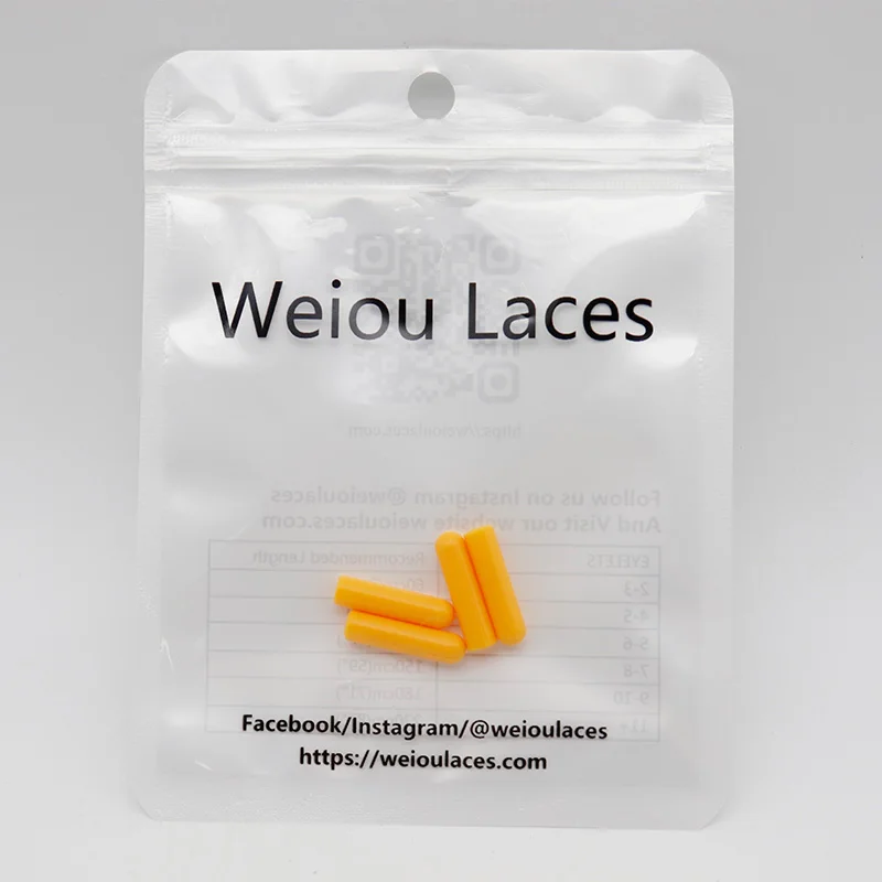 Weiou Lace Ends Protection 20.5*5MM Plastic Aglets Beauty Decoration String Multi-Solidcolors Tips Easy Install 100pcs Wholesale