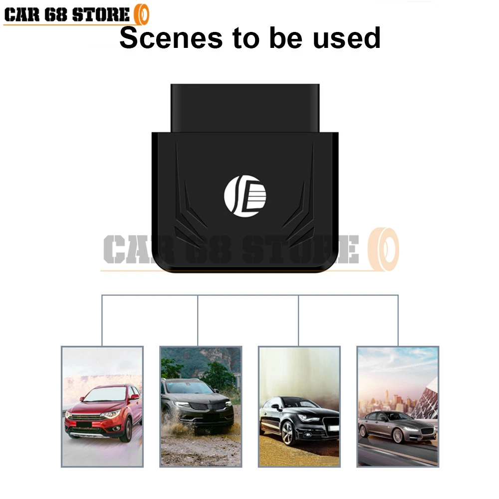 GPS-Трекер OBD II с 16-контактным разъемом устройство слежения поддержкой GSM и OBD2