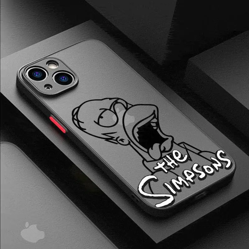 Чехол для Apple iPhone 15 11 14 13 12 Pro 7 XR X XS Max 8 Plus 6 6S SE 2022 15Pro черный матовый чехол телефона