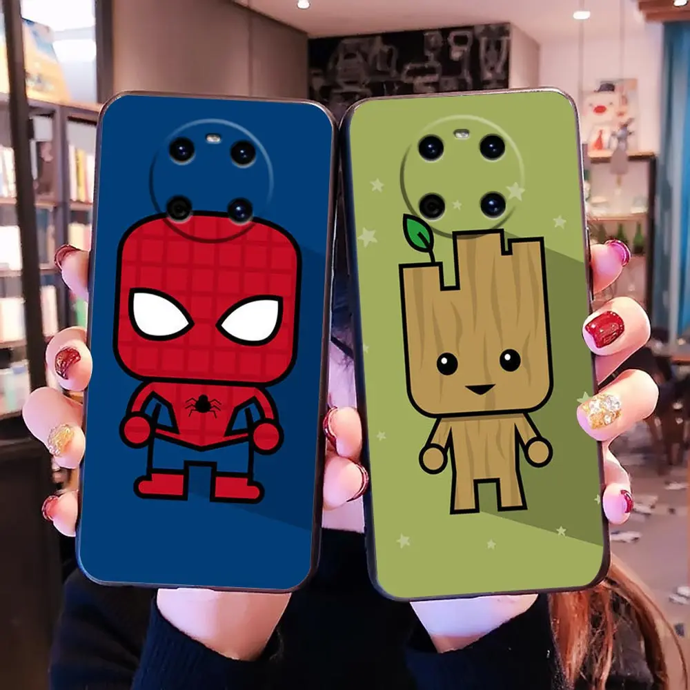 

Case For Huawei Mate 40 RS 50 50E Nova 8i 8 9 Y60 Y61 Y70 10 Pro Plus 10z SE 4G Y6 Y7 Y9 Y6p Y9a Y7a Case Cartoon Comics Marvel