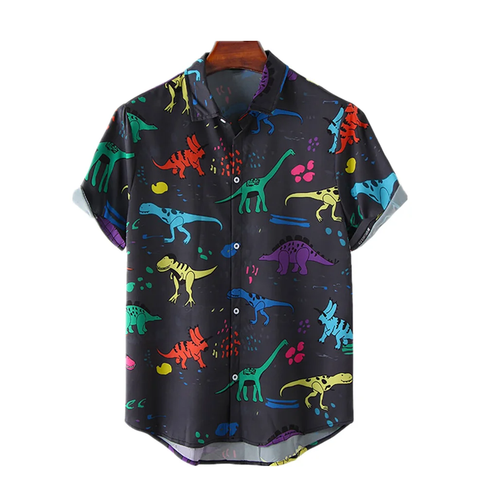 

Fashion summer Aloha shirt Funny simple pattern 3D printing men's shirt Unisex Harajuku street casual short sleeve shirt top