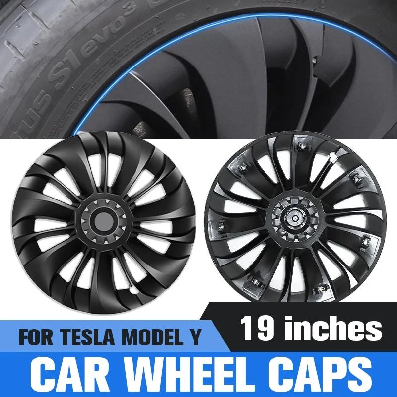 

4PCS HubCap Performance Automobile Accessories For Tesla Model Y 2018-2023 Wheel Covers Hot Sale Promotion Caps On Wheels