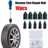 universal 10pcs vacuum repair tyre nail for car scooter bike tire puncture repair tubeless rubber nails tool kit accessories