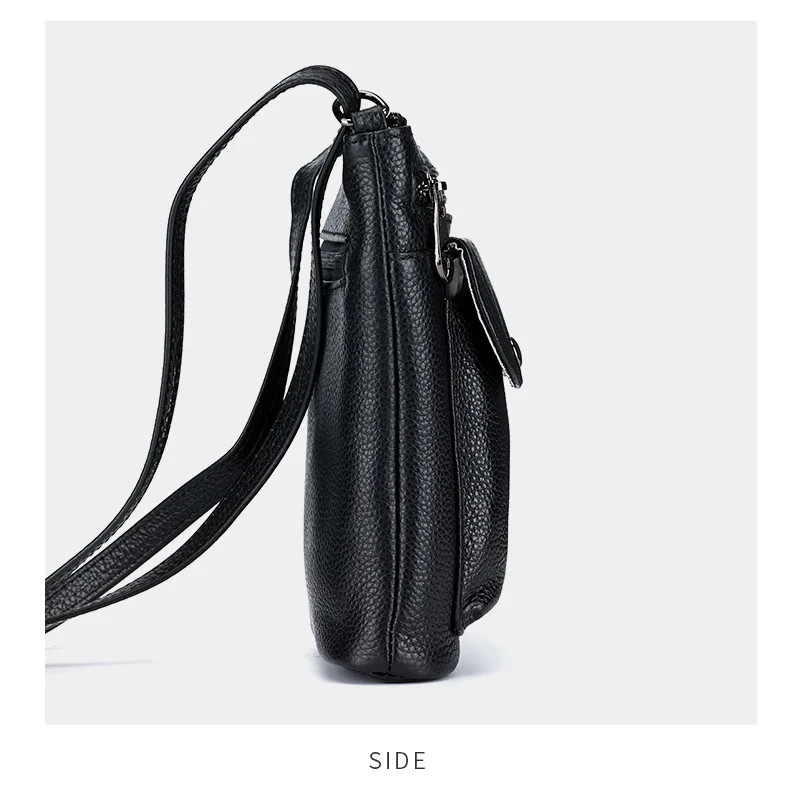 Маленькая сумка для телефона из натуральной коровьей кожи женщин простая через