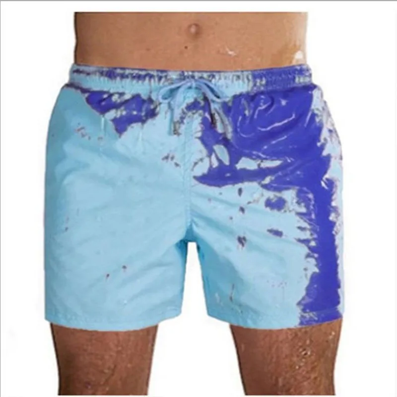 Color-Changing Swim Trunks Change Color Beach Shorts Summer Men Swimming Trunks Quick Dry Bathing Shorts Beach Pant Dropshipping