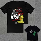 Футболка мужская хлопковая в стиле хип-хоп с принтом радужного алфавита и короткими рукавами