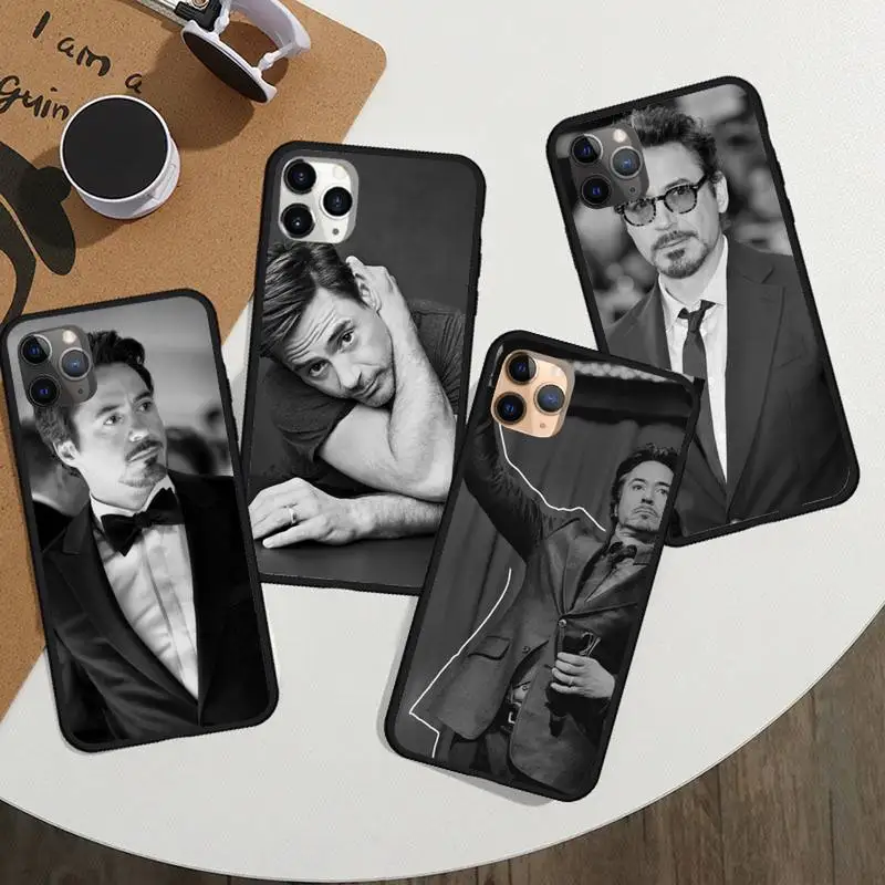 

Robert john downey famous actor Phone Case For iphone 12 11 13 7 8 6 s plus x xs xr pro max mini shell