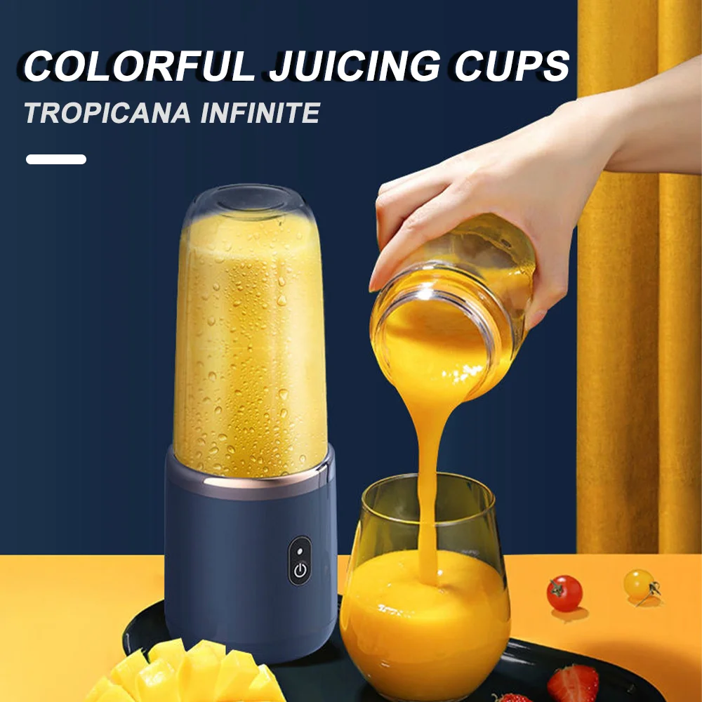 

300ML Mini Electric Juicer Portable Blender Lemon Fruit Mixer USB Charging Juicing Cup Squeezer Smoothie Juice Maker Machine