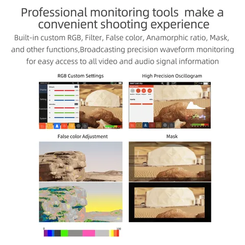 SHIMBOL M5 5.5" профессиональный накамерный монитор 3D LUT сенсорный экран 4K монитор 1200nit HDMI для прямой съемки на цифровую зеркальную камеру