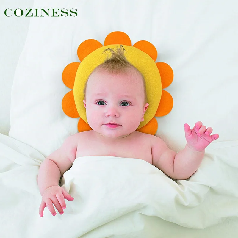 

Детские подушки для формирования головы, раньше, детское моющееся Мягкое хлопковое постельное белье с имитацией жемчуга для новорожденных