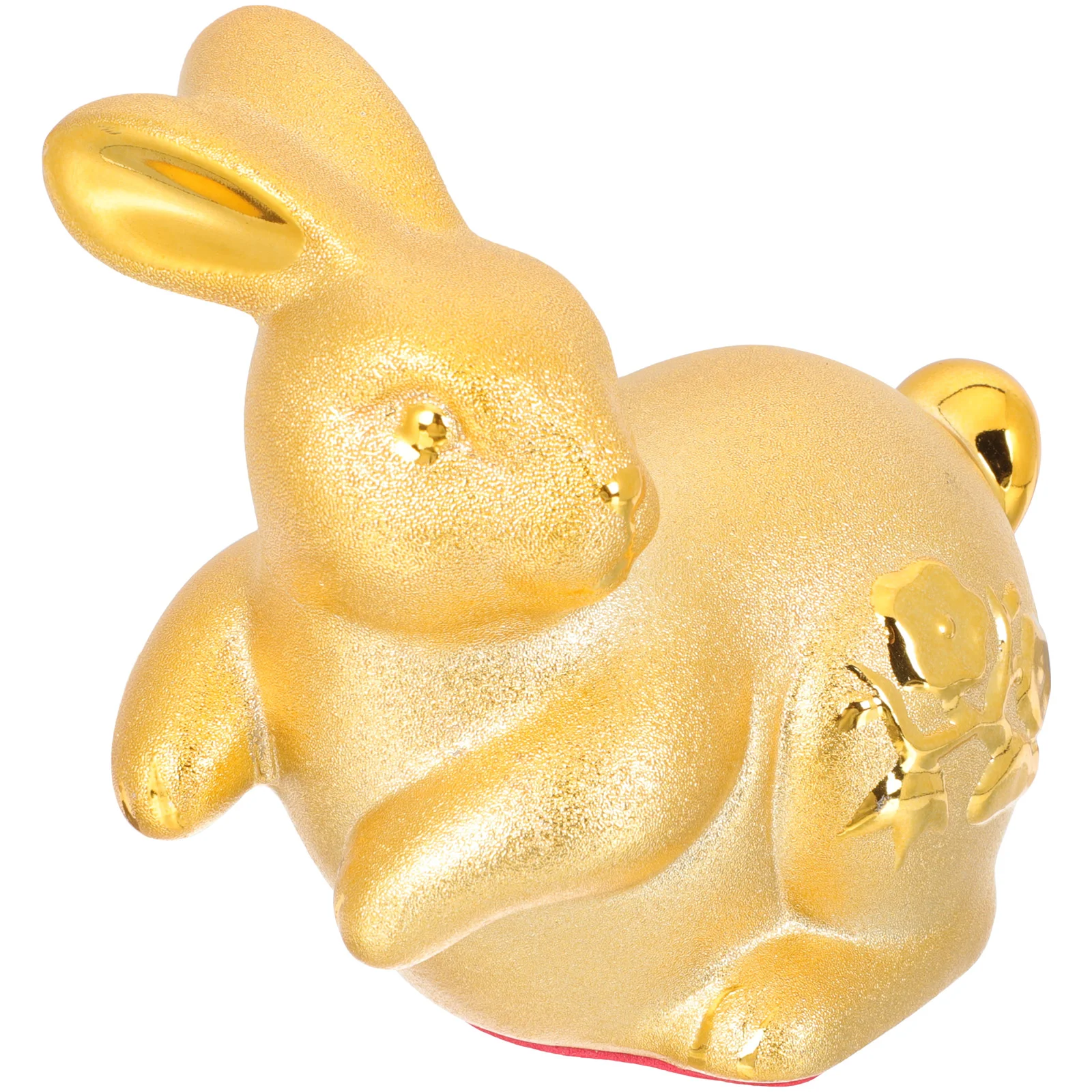 

Rabbit Chinese Statue Year Figurine Bank Zodiac Bunny Piggy Decor Figurines Animal New Shui Feng Ornament Lucky Figures The