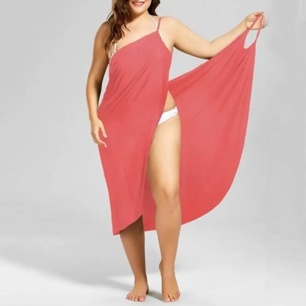 

Женское летнее пляжное сексуальное однотонное платье с запахом, накидка на бикини, стринги
