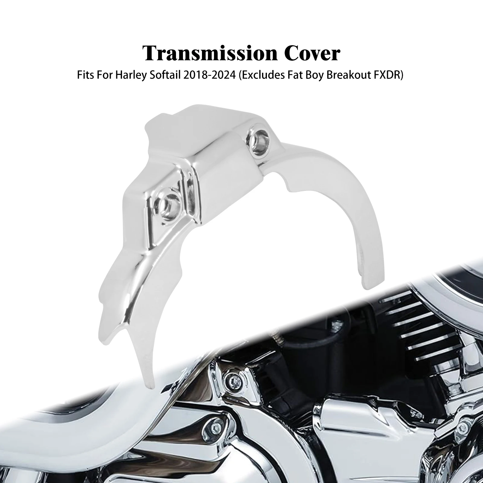 

Крышка коробки передач мотоцикла, металлическая накладка для Harley Softail Low Riders Heritage Street Bob Slim Deluxe Fat Bob FXBB FLSB 2018-24