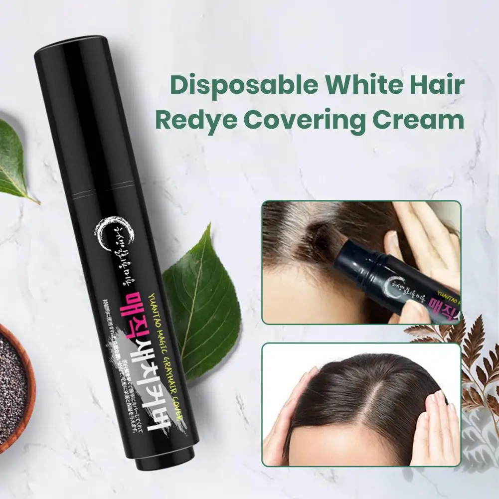 Gray Hair Touch-up Solution Hair Cream for Gray Coverage Salon-quality Hair Dyeing Brush Easy Diy Gray Hair Coverage