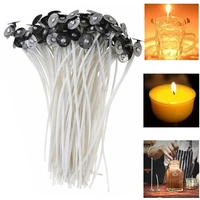 100pcs cotton candle wicks smokeless wax pure cotton core diy candle making pre waxed wicks party supplies 35101520cm