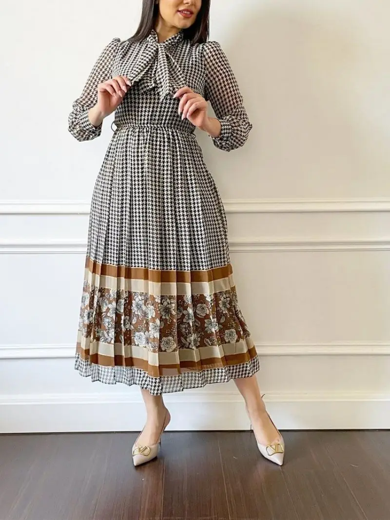 

Женское элегантное платье, повседневные свободные платья с длинным рукавом, Рамадан, Абайи, кафтан, мусульманский, ИД, Дубай, Арабская, Турция