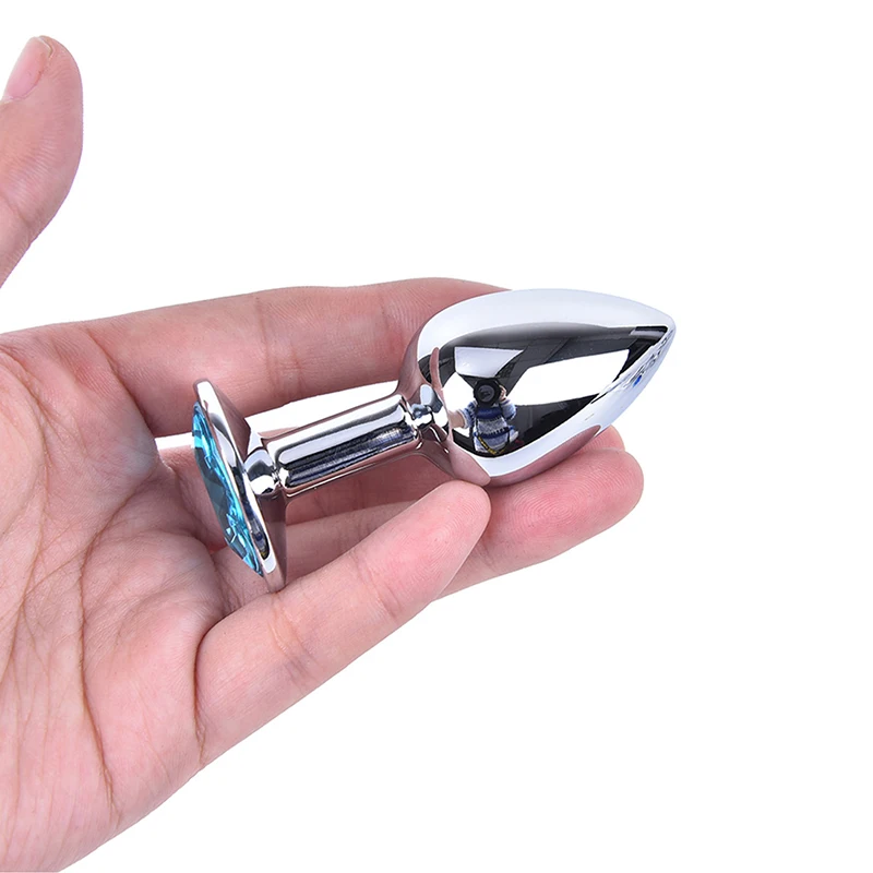 Анальная пробка секс-игрушки из нержавеющей стали гладкая хвост Кристалл