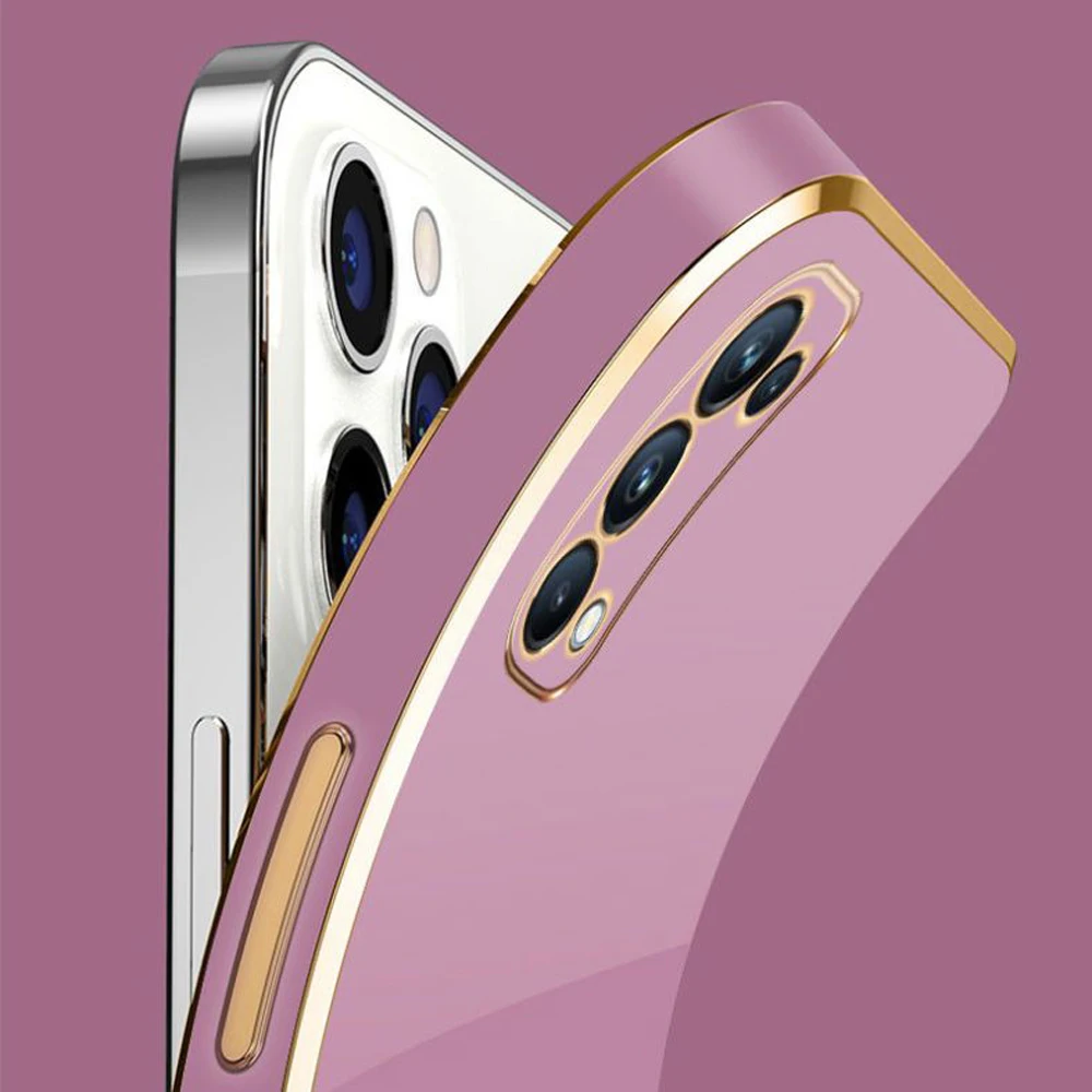 Фото Для Oppo Find X3 Lite Чехол Oppo Find X3 Lite Чехол для телефона Oppo Reno5 Cph2145 Новый противоударный силиконовый чехол с квадратным покрытием Fun №3