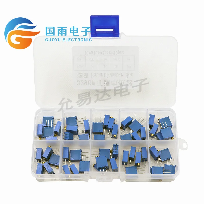 Точная Регулируемая фотография 3296 Вт набор из 5 10 значений сопротивления каждый