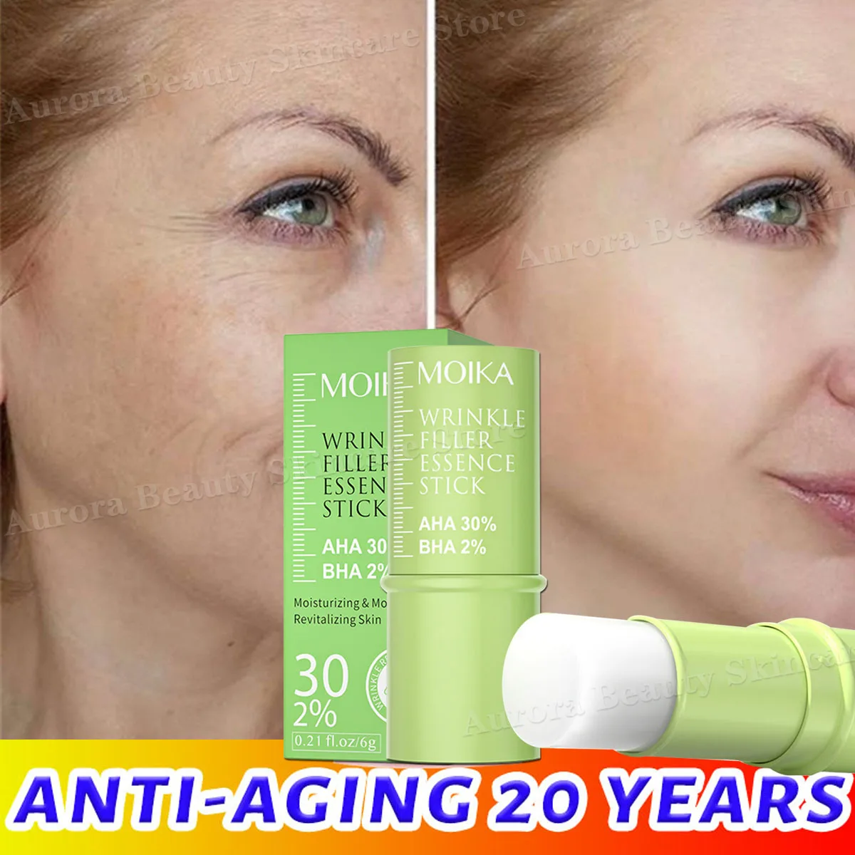 

Instant Wrinkle Remover Multi Bounce Balm Collagen Firm Moisturizing Stick Anti-Aging Brighten Dull Skin Cream Korean Cosmetics