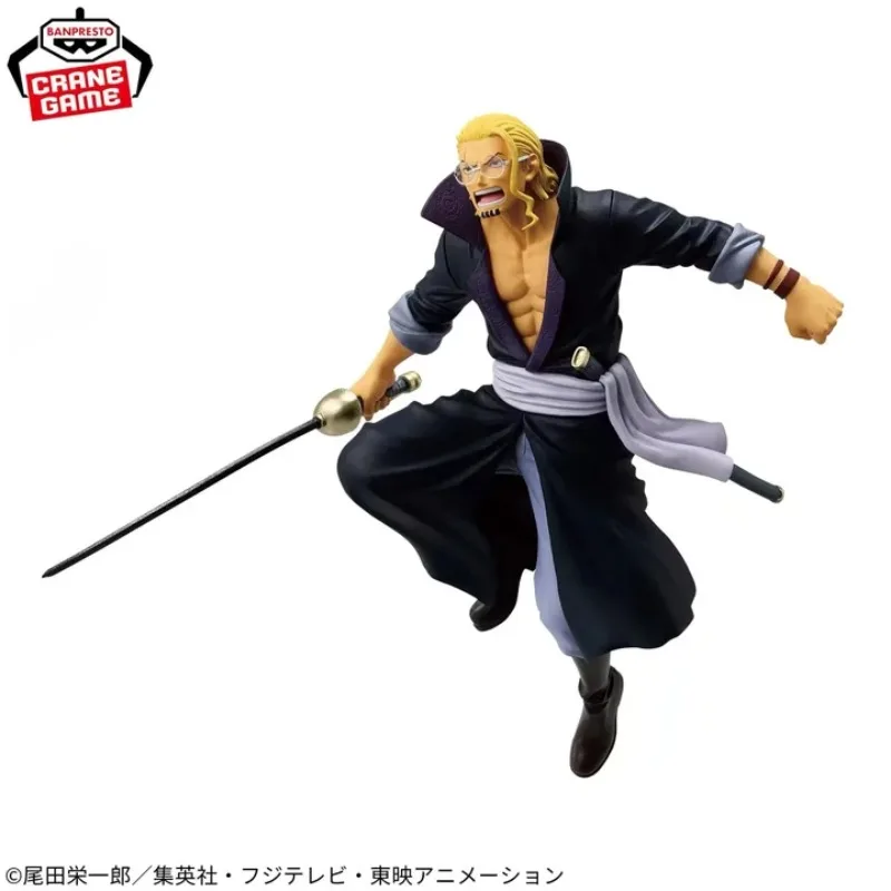 Фото Оригинальная коллекционная фигурка BANDAI Banpresto ONE PIECE BRC Silvers Rayleigh Battle Record, модель аниме-персонажа, игрушка, подарок на праздник №5