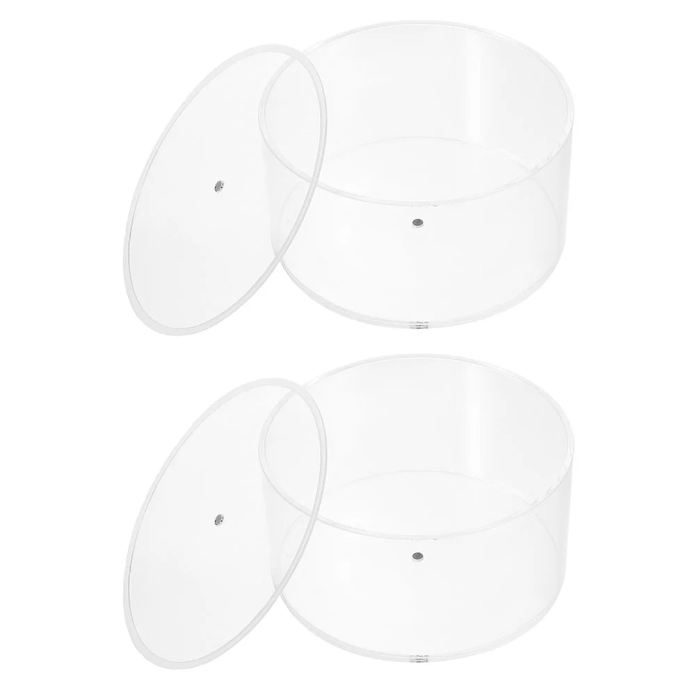 

Belt Organizer Case Storage Acrylic Display Holder Box Clear Jewelry Men Container Watch Closetmakeup Vanity Round Earring Ring