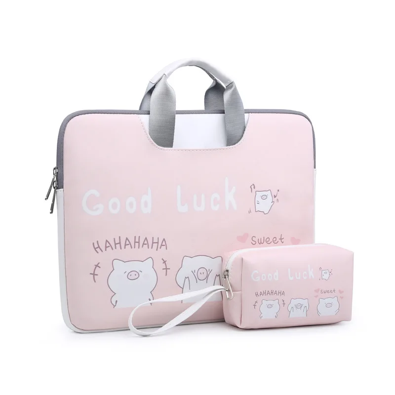 Cute Pig Laptop Bag for Macbook Air Pro Retina 11 12 13 15 Inch Notebook Cover Handbag For Lenovo HP Xiaomi 14.1 15.6&quot Power |