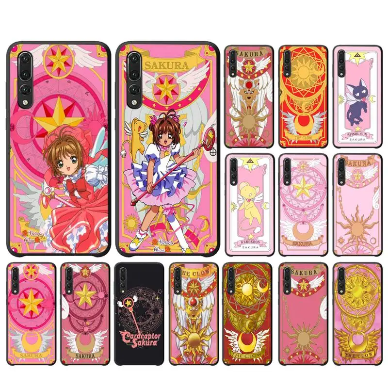 

MaiYaCa Card Captor Sakuras Anime Phone Case for Huawei P30 40 20 10 8 9 lite pro plus Psmart2019