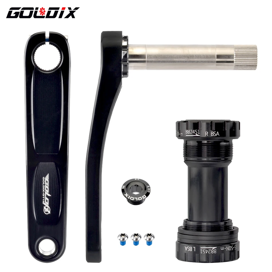GOLDIX MTB Crankset 170/175 мм все CNC режущие рукоятки велосипеда 3/6 смещение широкий узкий