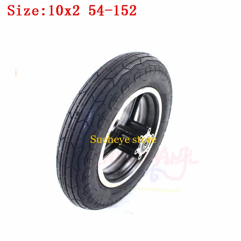 10x2 54-152 Tire Inner Tube with Disc Brake 10 Inch Tyre Hub Fit Electric Scooter E-bike Refit Motorcycle Wheel Parts | Автомобили и