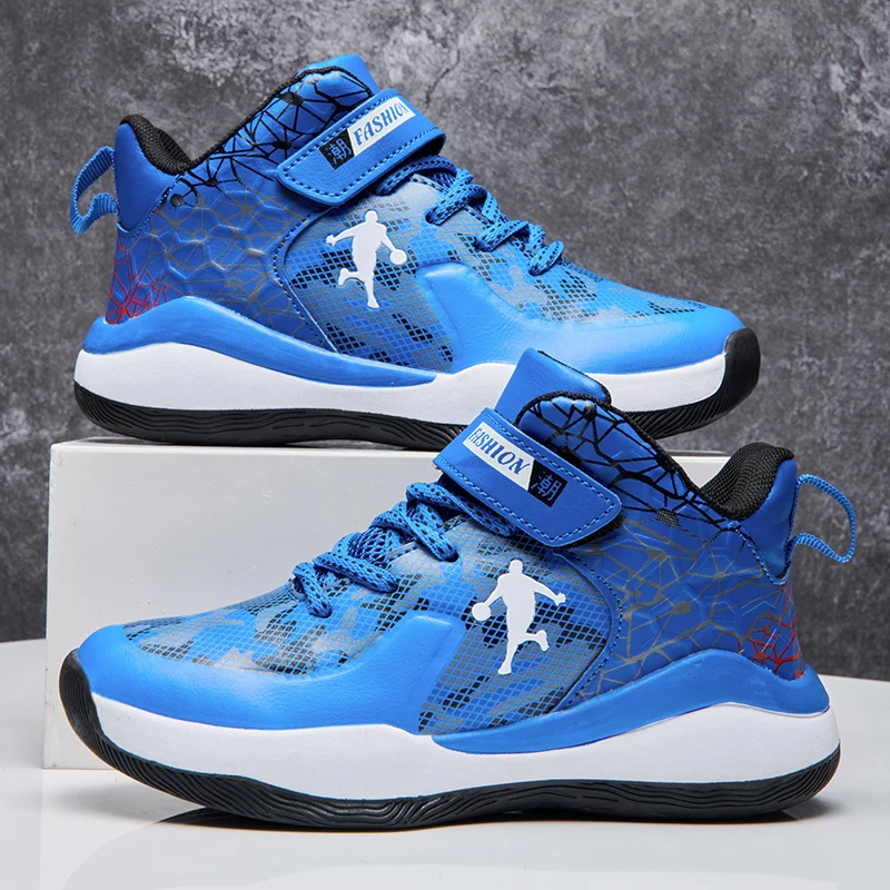 New Boys Brand Basketball Shoes for Kids Sneakers Thick Sole Non-slip Children Sports Shoes Child Boy Basket Trainer Shoes