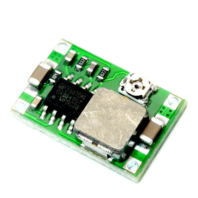 

100pcs Mini360 RC Airplane Module Mini 360 DC Buck Converter 2A Step Down Module 4.75V-23V to 1V-17V 17x11x3.8mm LM2596