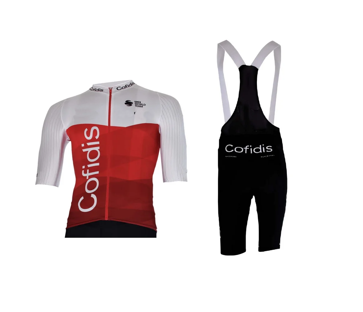 

LASER CUT 2022 COFIDIS Team SHORT SLEEVE CYCLING JERSEY SUMMER CYCLING WEAR ROPA CICLISMO+BIB SHORTS