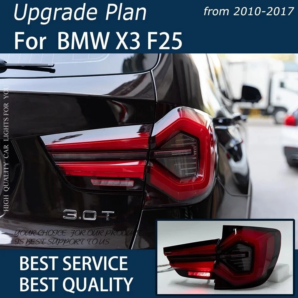 

Автомобильные аксессуары для BMW X3 F25 2011-2017 Стандартная автомобильная задняя фара в сборе модернизированная конструкция сигнальная лампа подключи и работай 12 в сигнал DRL