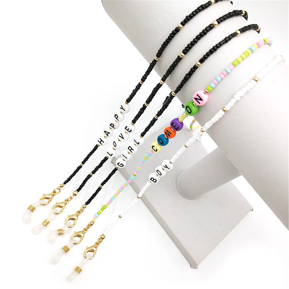 

Модная искусственная кожа 70 см x 3 мм, милый дизайн 2 в 1, Нескользящие простые в использовании аксессуары для очков, модный держатель для очков 8 г