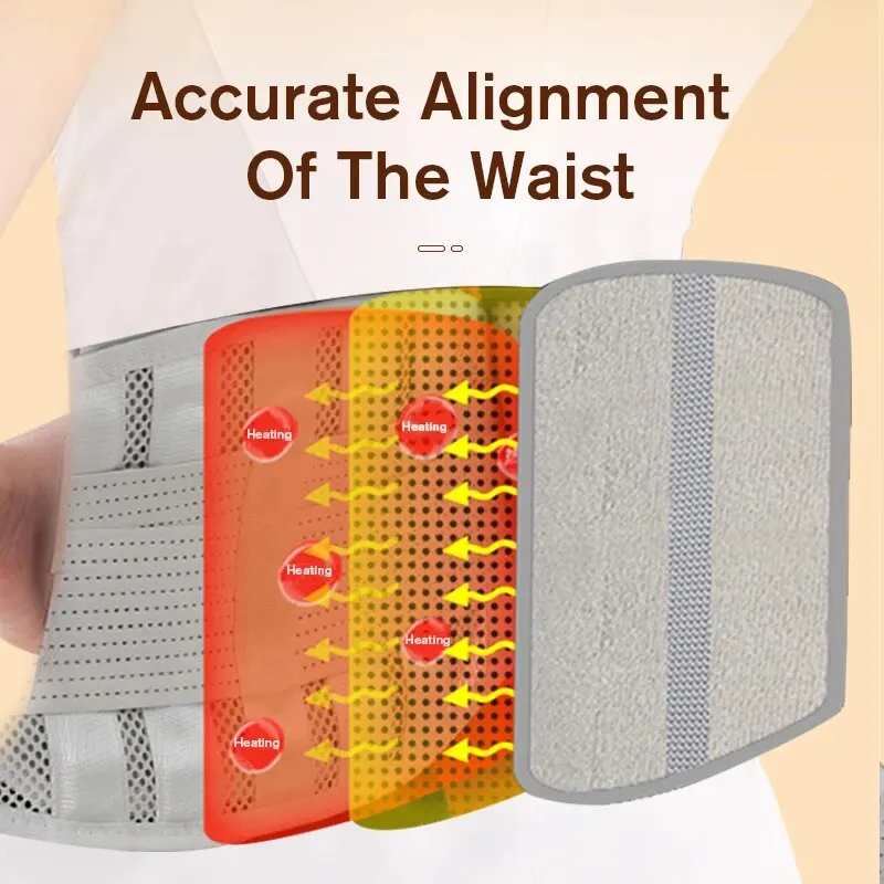 Регулируемый дышащий поясничный поддерживающий пояс для позвоночника