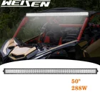 Прочное светодиодное освещение, 50 дюймов, 288 Вт, 12 В, 24 В, класс защиты IP67