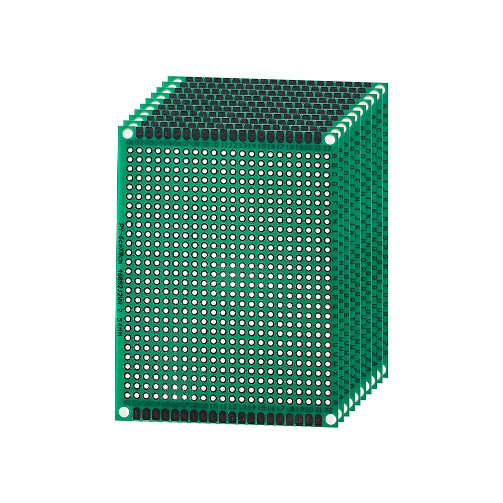 

5PCS PCB Board Single Side Prototype Board 6*8CM Green DIY Universal Circuit Boards Kit