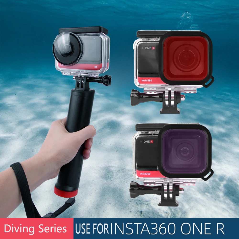 Чехол для дайвинга Sunnylife 60m Insta360 One R водонепроницаемый чехол водостойкий 3 цвета