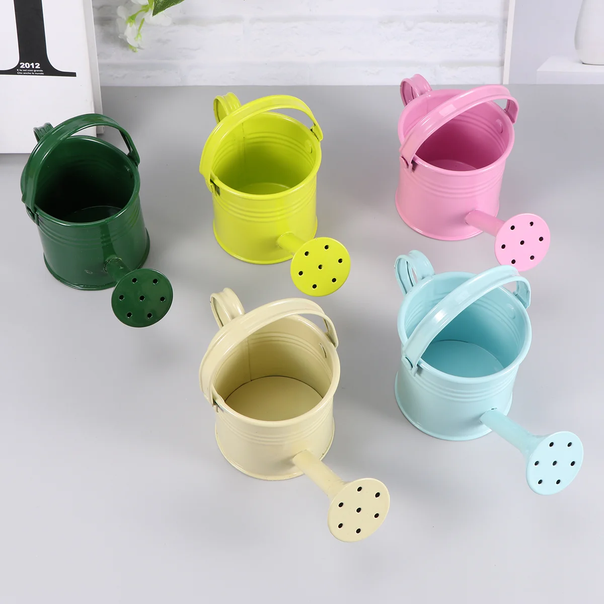 

Watering Can Kids Flower Metal Pot Mini Water Garden Iron Bucket Kettle Children Indoor Tin Cans Vase Spout Outdoor Bulk