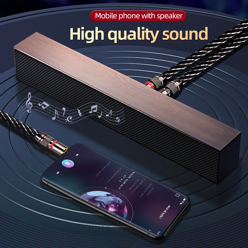 Кабель CYKO HIFI RCA Стерео соединительный кабель для высокопроизводительного