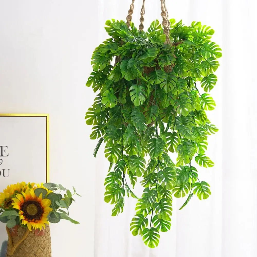 

Persian Fern Leaves Vines Room Decor Hanging Artificial Plant Plastic Leaf Grass Wedding Party Wall Balcony Decoration Garland