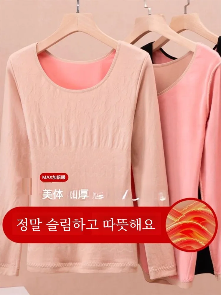 Термоодежда Нижнее белье Женская зимняя утолщенная флисовая подкладка