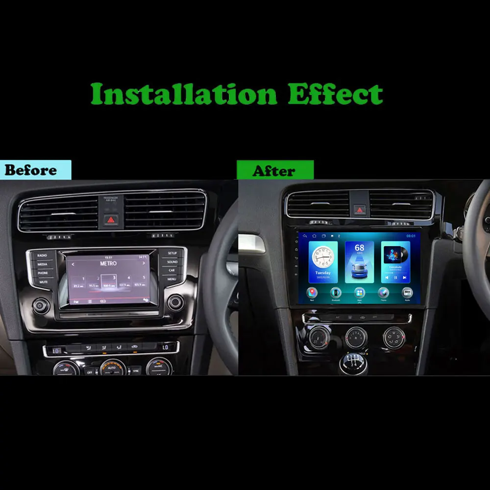 JUSTNAVI AI Voice Android 10 0 автомобильное радио для VW Volkswagen Golf 7 RHD 2013 - 2019 CarPlay 4G 64G