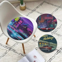 car wash frame synthwave neon 80s nordic stool pad home kitchen office chair seat cushion pads sofa seat 40x40cm garden